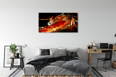 Schilderij canvas Pestende draak