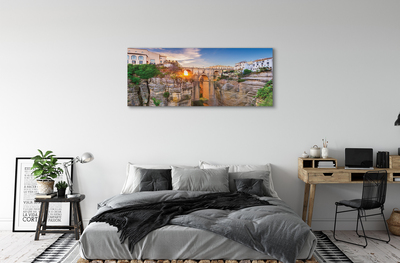 Foto op canvas Spanje sunset bridge