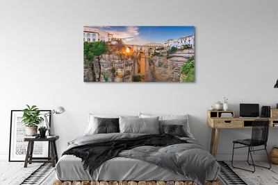 Foto op canvas Spanje sunset bridge