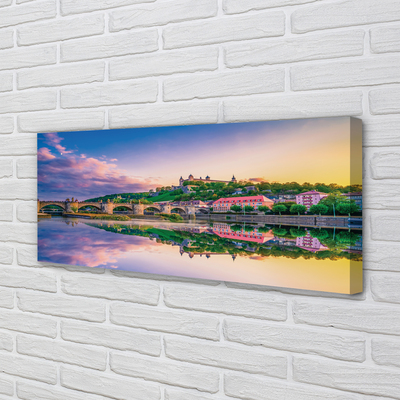 Foto op canvas Duitsland zonsondergang rivier