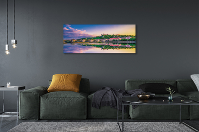 Foto op canvas Duitsland zonsondergang rivier