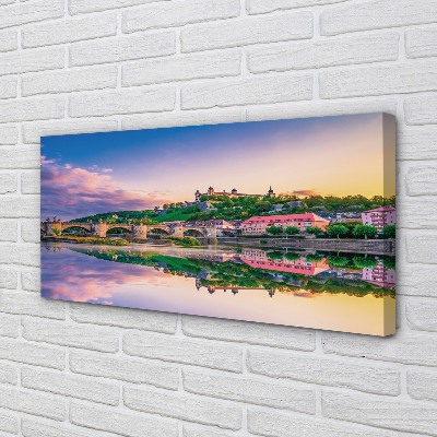 Foto op canvas Duitsland zonsondergang rivier