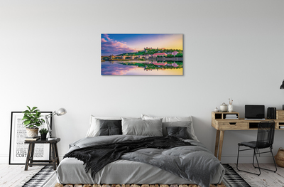Foto op canvas Duitsland zonsondergang rivier