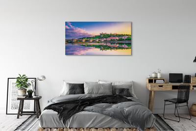 Foto op canvas Duitsland zonsondergang rivier