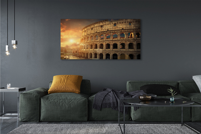 Foto op canvas Rome colosseum sunset