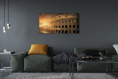 Foto op canvas Rome colosseum sunset