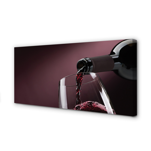 Canvas doek foto Bourgondische wijn achtergrond