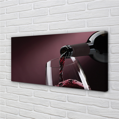 Canvas doek foto Bourgondische wijn achtergrond