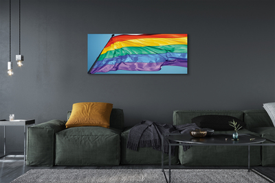 Schilderij canvas Kleurrijke vlag