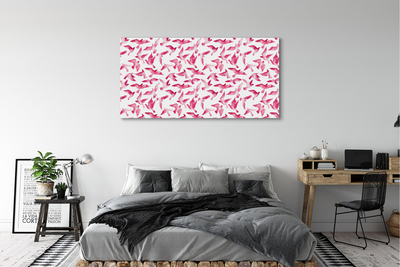 Foto op canvas Roze vogels