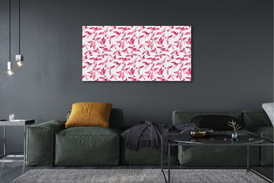 Foto op canvas Roze vogels
