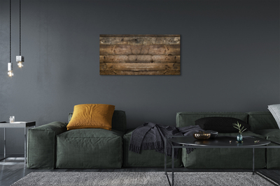 Canvas doek foto Houten plank muur