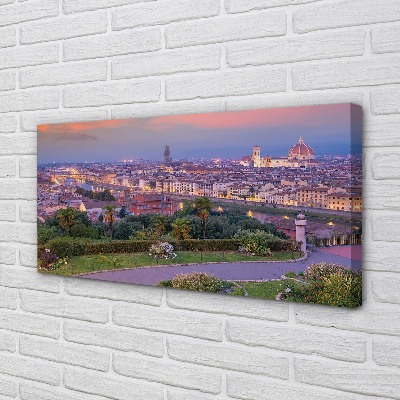 Foto op canvas Italië panorama-rivier