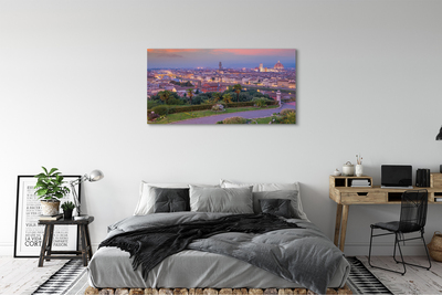 Foto op canvas Italië panorama-rivier