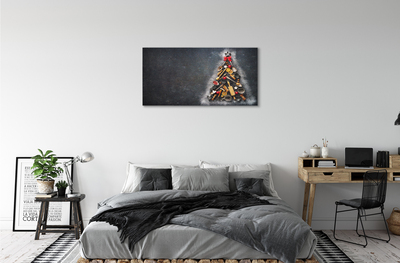 Schilderij op canvas Kerstboom decoraties
