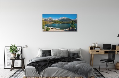 Schilderij canvas Bergenmeer