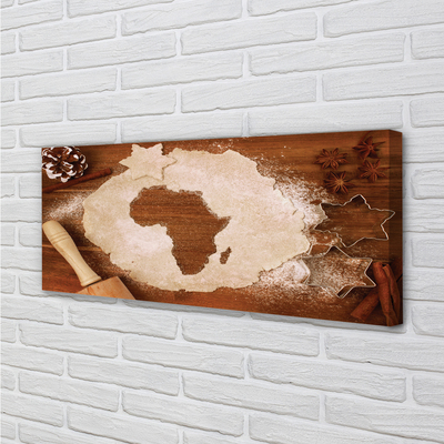 Schilderijen op canvas doek Cuisine deeg roller afrika