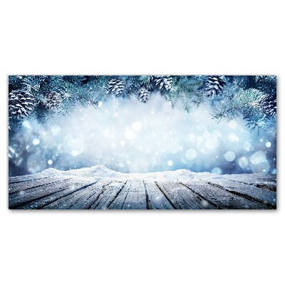 Canvas foto Winter Snow Christmas Tree