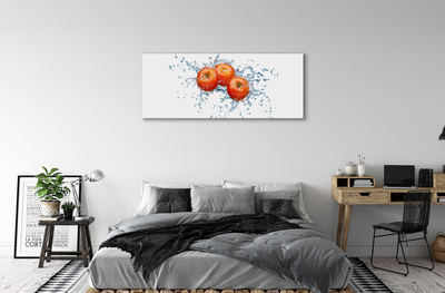 Canvas doek foto Tomaten water