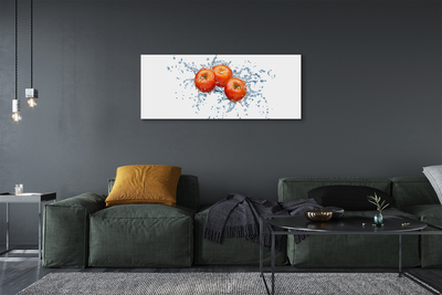 Canvas doek foto Tomaten water