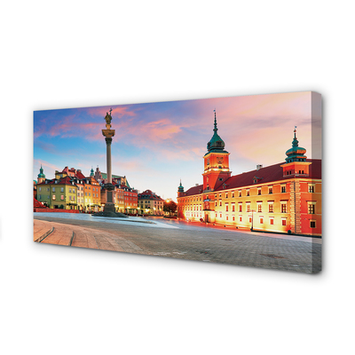 Foto op canvas Warsaw sunrise old town