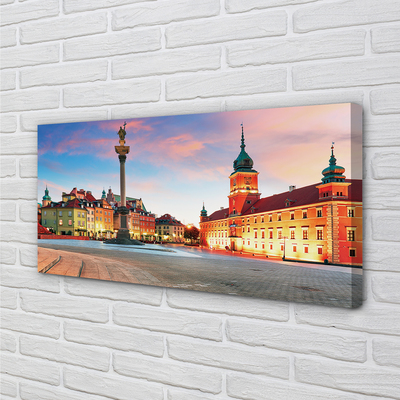 Foto op canvas Warsaw sunrise old town