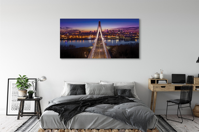 Foto op canvas Warschau bridge river panorama