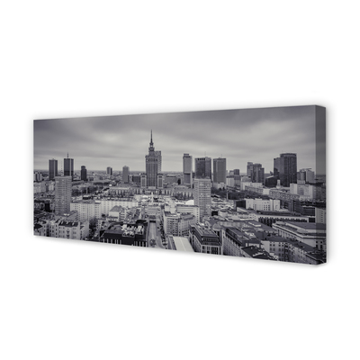 Foto op canvas Warschau wolkenkrabbers panorama