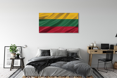 Schilderij canvas Litouwse vlag