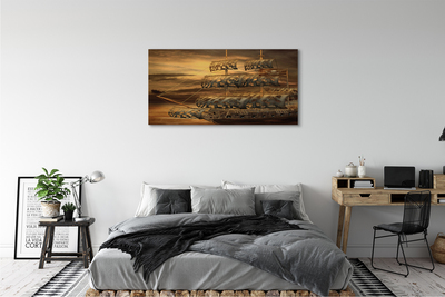 Schilderijen op canvas doek Ship sea clouds