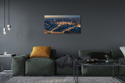 Foto op canvas Krakow panorama night