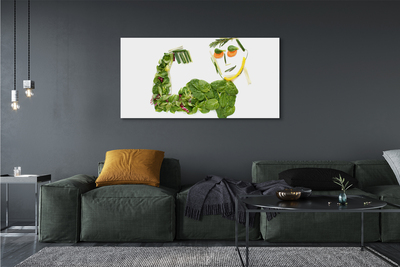 Canvas doek foto Plantaardige figuur