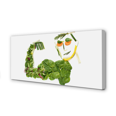 Canvas doek foto Plantaardige figuur