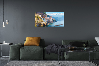 Foto op canvas Italië zee kust gebouwen