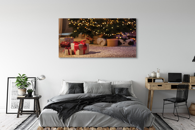 Schilderij op canvas Kerstboomgeschenken