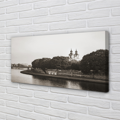 Foto op canvas Cracow river bridge