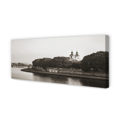 Foto op canvas Cracow river bridge