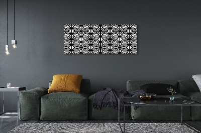 Print op doek Bloemen geometrisch patroon