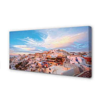 Foto op canvas Griekenland panorama city sunset