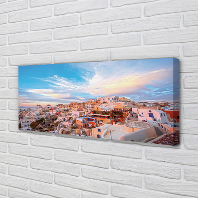 Foto op canvas Griekenland panorama city sunset