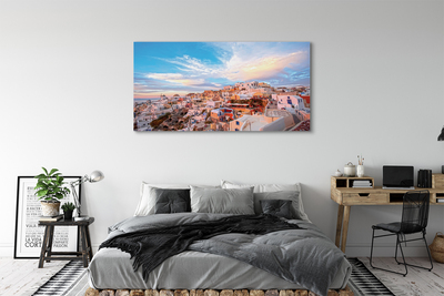 Foto op canvas Griekenland panorama city sunset