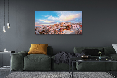 Foto op canvas Griekenland panorama city sunset