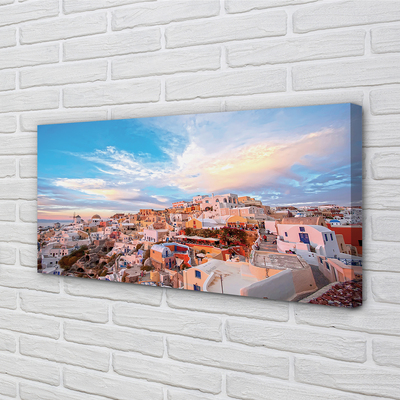 Foto op canvas Griekenland panorama city sunset