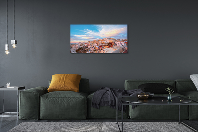 Foto op canvas Griekenland panorama city sunset