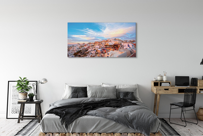 Foto op canvas Griekenland panorama city sunset