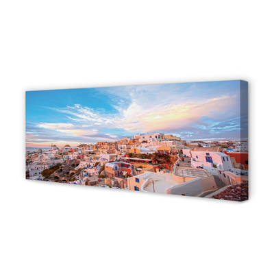 Foto op canvas Griekenland panorama city sunset