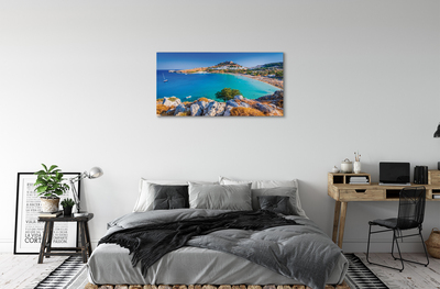 Foto op canvas Griekenland coast panorama beach