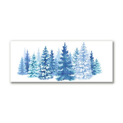 Canvas foto Winter Snow Kerstbomen