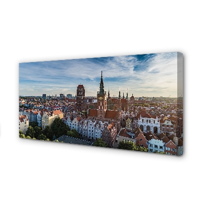 Foto op canvas Gdańsk panorama church