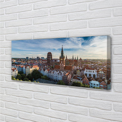 Foto op canvas Gdańsk panorama church